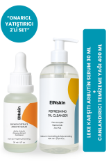 CANLANDIRICI CİLT TEMİZLEME YAĞI 400 ML + LEKE KARŞITI ARBUTİN SERUM 30 ML - İKİLİ SET